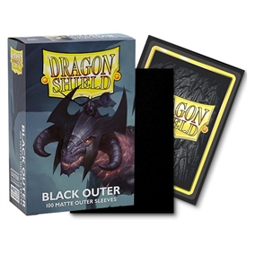 Outer Sleeves - Matte Black - Dragon Shield - Standard Sleeves (100 pcs)